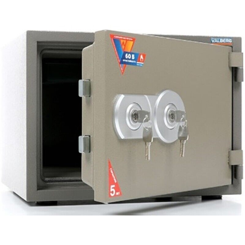 

Valberg Fire Resistant Two Keylocks Safe FRS-36 KL, Grey