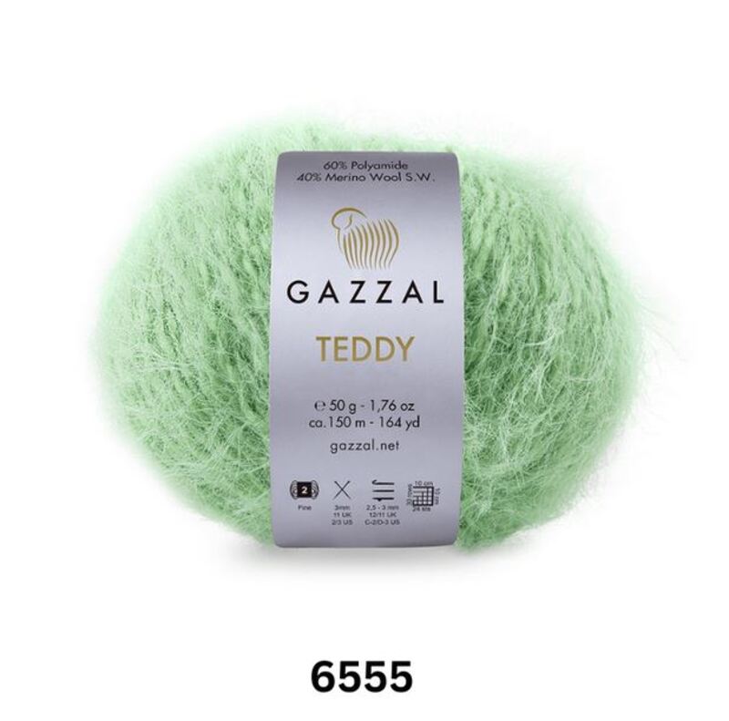 Gazzal Teddy Yarn 50g, G 6555