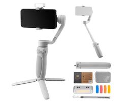 Zhiyun Smooth Q4 Combo Gimbal Stabilizer, Built-in Extension Rod, Portable and Foldable, Vlogging YouTube TikTok Video
