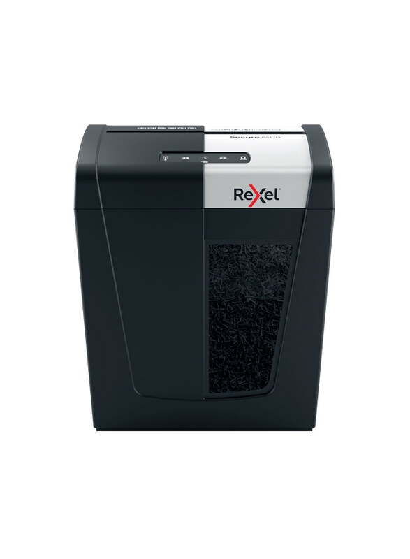 

Rexel Secure MC6 Micro Cut Paper Shredder Machine, 6 Sheet Capacity, Black