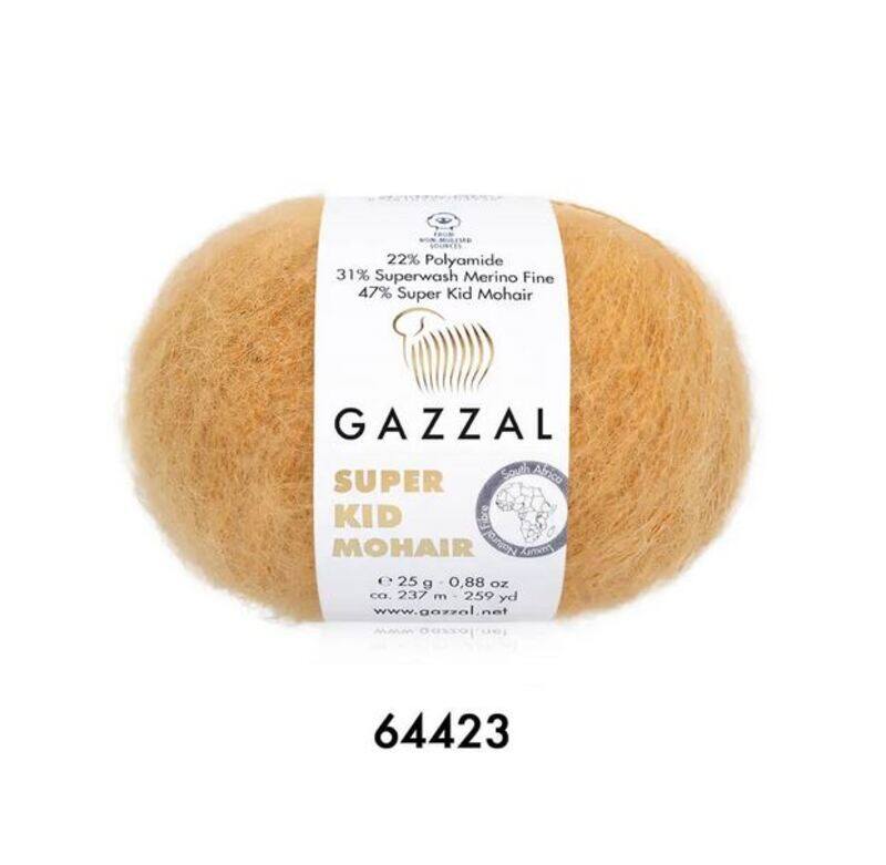 Gazzal Super Kid Mohair Yarn 25g, G 64423