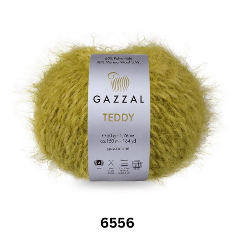 Gazzal Teddy Yarn 50g, G 6556