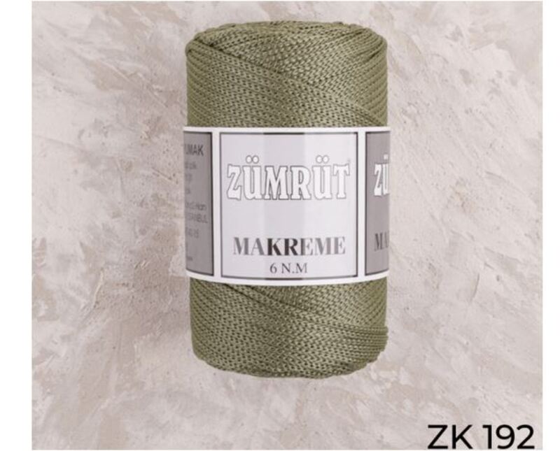 Zumrut Polyester Macrame Thread No. 6 250g, ZK 192