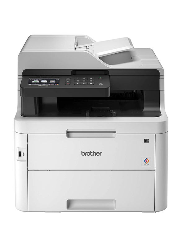 Brother MFC-L3750CDW Colour Laser All-in-One Printer, White