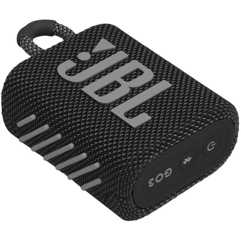 JBL Go3 Bluetooth Speaker, Black
