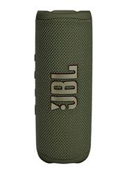 JBL Flip 6 Portable Waterproof Speaker, Green