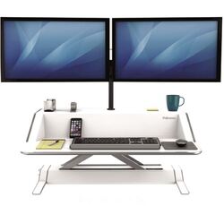 FELLOWES LOTUS SIT-STAND WORKSTATION - WHITE