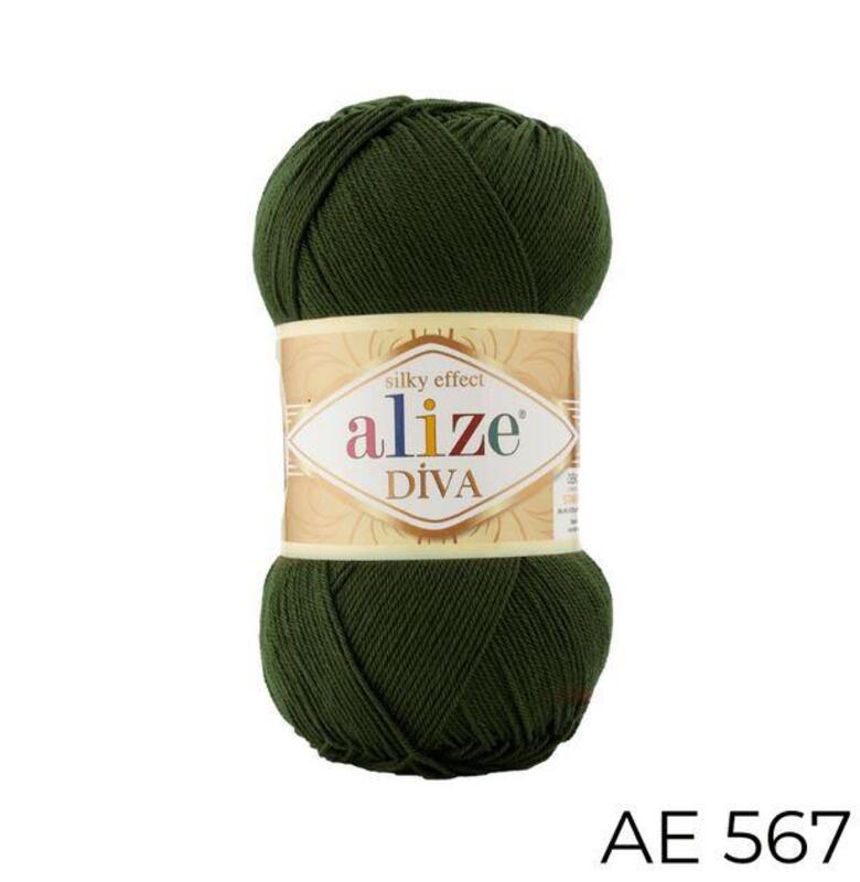 Alize Diva Yarn 100g, AE 567