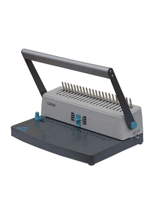 

Eagle Comb Manual Spiral Binding Machine, CB-280, Grey/Silver