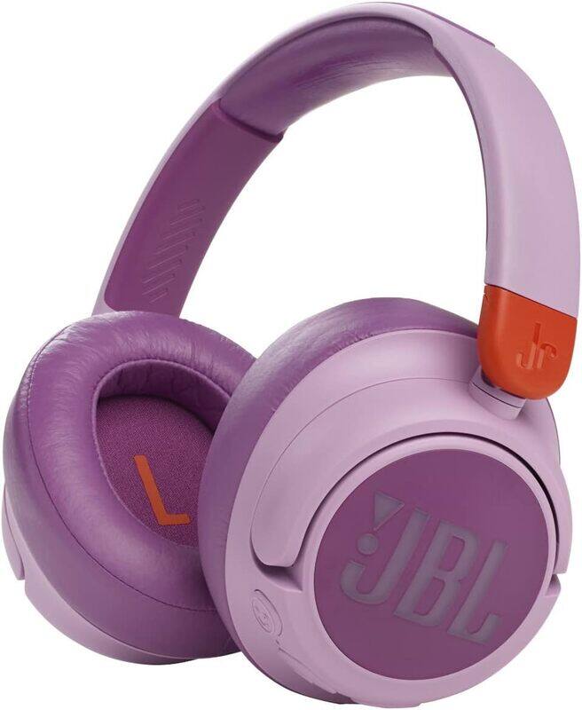 

JBL JR460NC Wireless Over-Ear Noise Cancelling Kids Headphones, Built-In Mic, 20 Hour Battery, Designed for Kids, Detachable Audio Cable - Pink