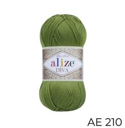 Alize Diva Yarn 100g, AE 210