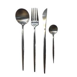 Ximi Silver stainless steel cutlery set 4 pcs/ per set