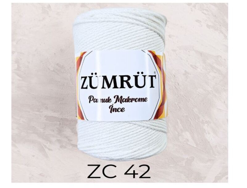 Zumrut Fine Cotton Macrame Thread 250g, ZC 42