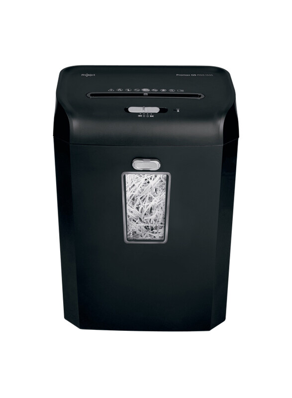 

Rexel Promaxqs RSS1535 UK Strip Cut Paper Shredder Machine, 15 Sheet Capacity, Black