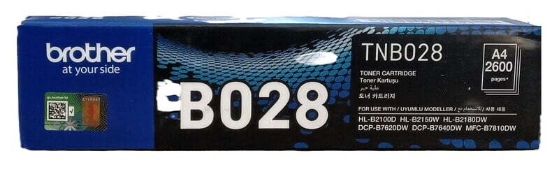 Brother TNB028 Black Toner Cartridge - Yield 2,600 Pages