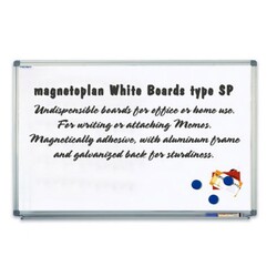 Magnetoplan Magnetic White Board, 90cm X 60cm