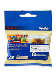 Brother MK-221 Label Tape Cartridge, 9mm, Black/White