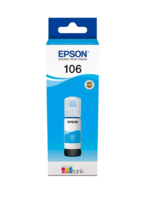 

Epson 106 EcoTank Cyan Ink Bottle (70 ml)