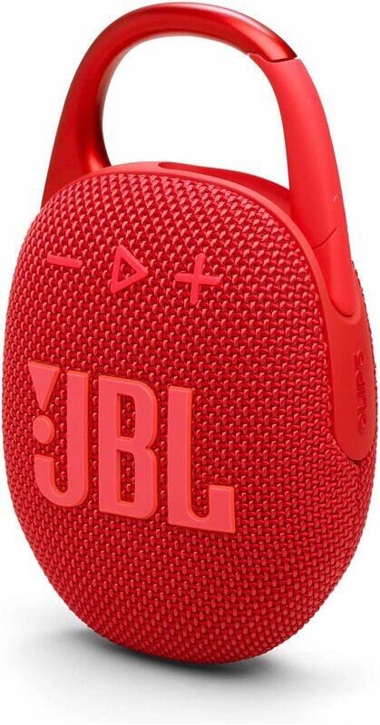 

JBL Clip 5 Ultra-portable waterproof speaker with AURACAST, Powerful Audio, Dustproof, Wireless Bluetooth Streaming, 12 Hours of Playtime, Red