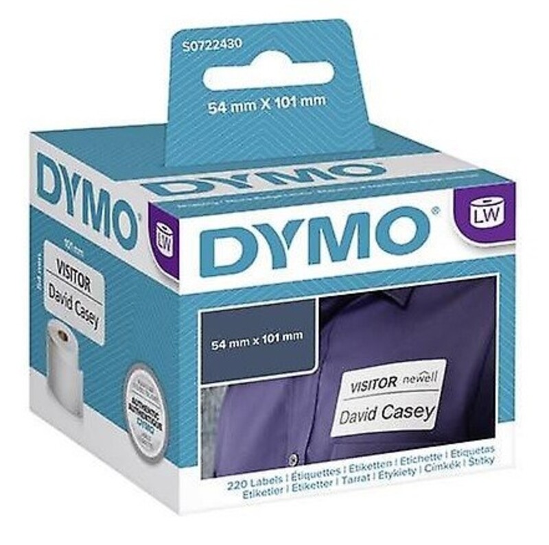 DYMO 99014 Shipping/Name Badge labels, White Paper, 101 x 54 mm, 220 Labels/Roll