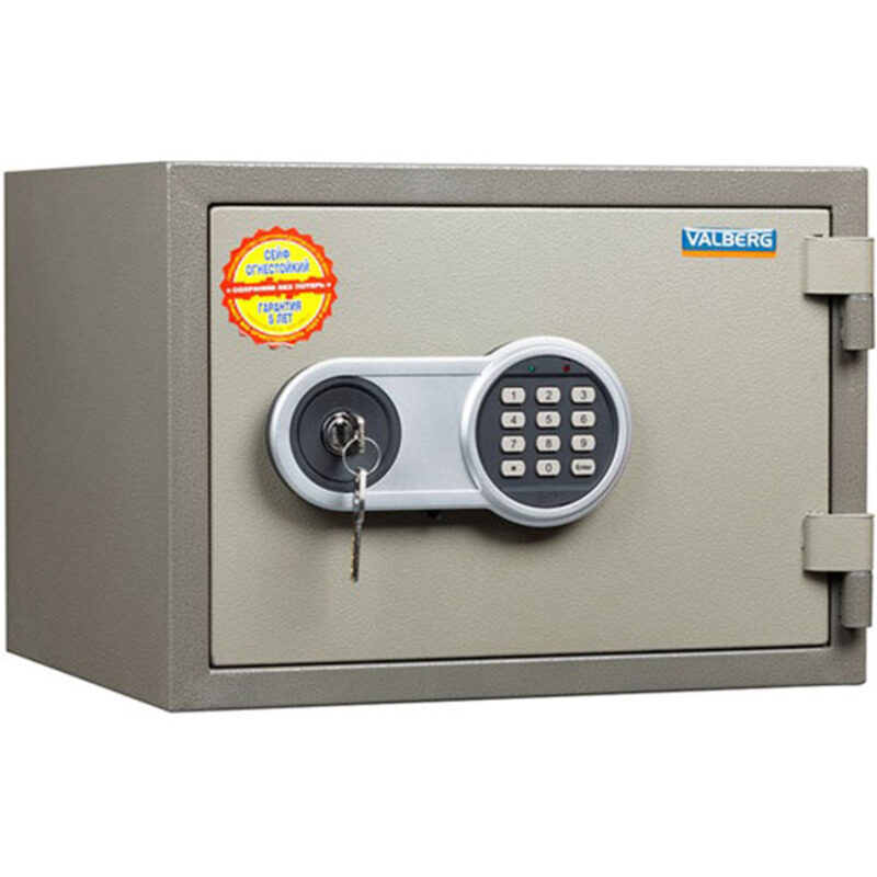 

Valberg Fire Resistant Digital & Key Lock Safe, FRS-36 EL, Grey