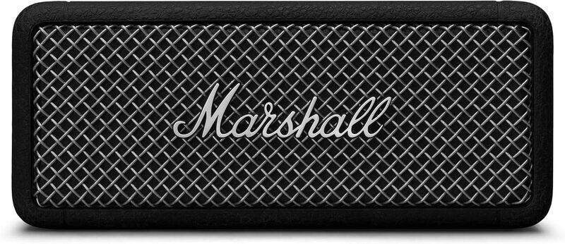 

Marshall Emberton II Portable Bluetooth Speakers, Water Resistant Wireless Speakers Portable Speaker 20 Hour of Playtime - Black & Steel
