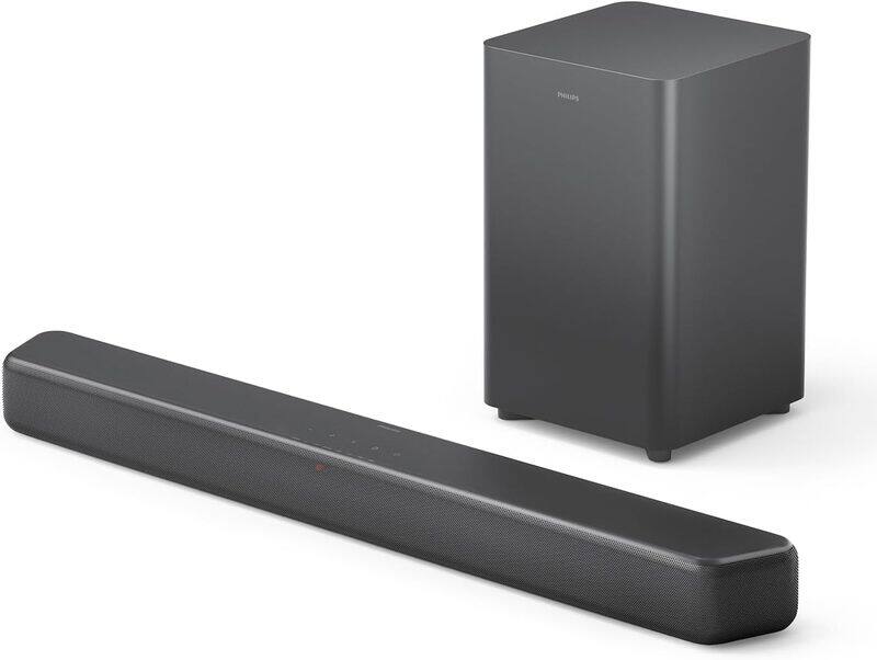 

Philips 2.1 Channel Dolby Digital Plus Sound Bar TAB5309/10,Wireless Sub-Woofer, Wall Mountable, Bluetooth 5.4