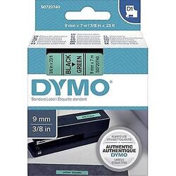 Dymo 40919, D1 Tape,9mm x 7m, Black on Green