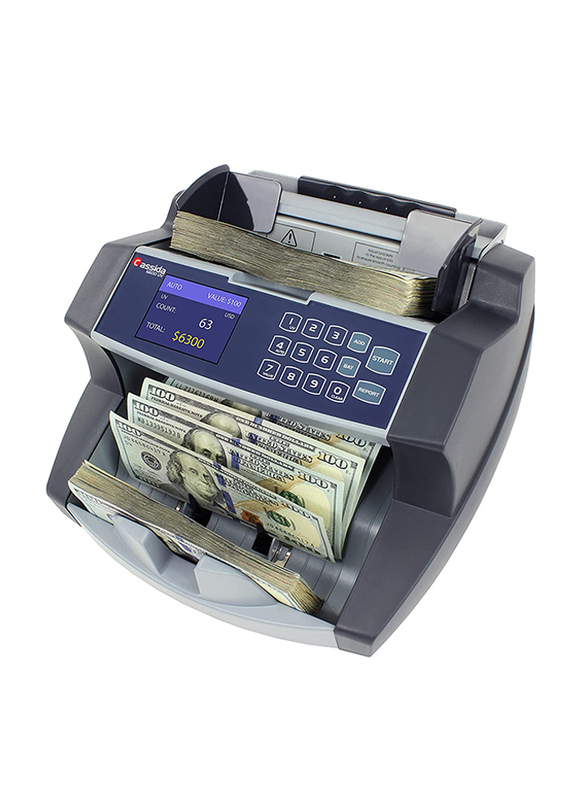 Cassida 6600 UV Business-Grade Bill Counter With Valucount, Grey