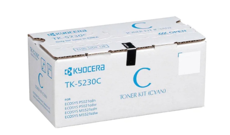 

Kyocera TK-5230 Cyan Toner Cartridge