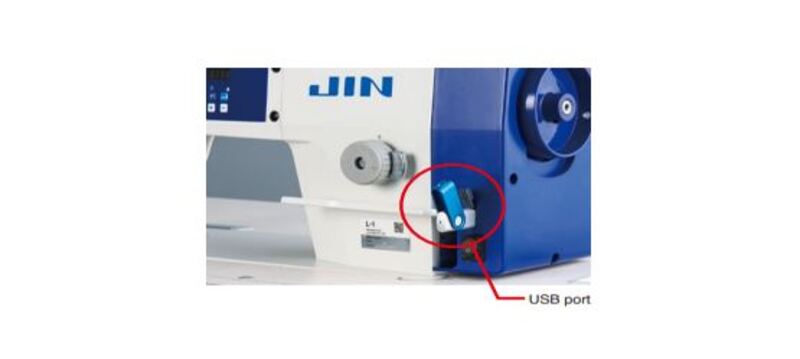 Jin L-1 Direct Drive, 1-Needle Lockstitch Machine (with Needle Positioner, USB)