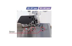JIN M1-304SF 1 Needle 3 Thread Direct Drive Overlock Machine with Thread Trimmer 3-Sensor