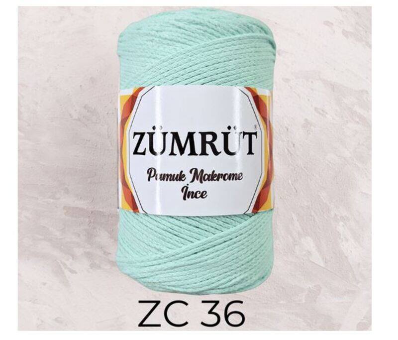 Zumrut Fine Cotton Macrame Thread 250g, ZC 36