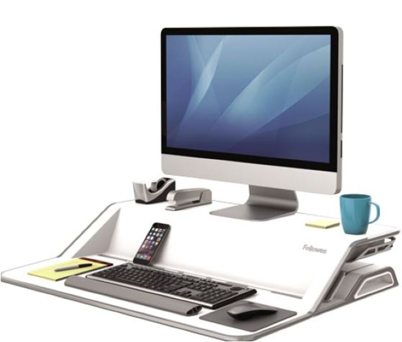 FELLOWES LOTUS SIT-STAND WORKSTATION - WHITE
