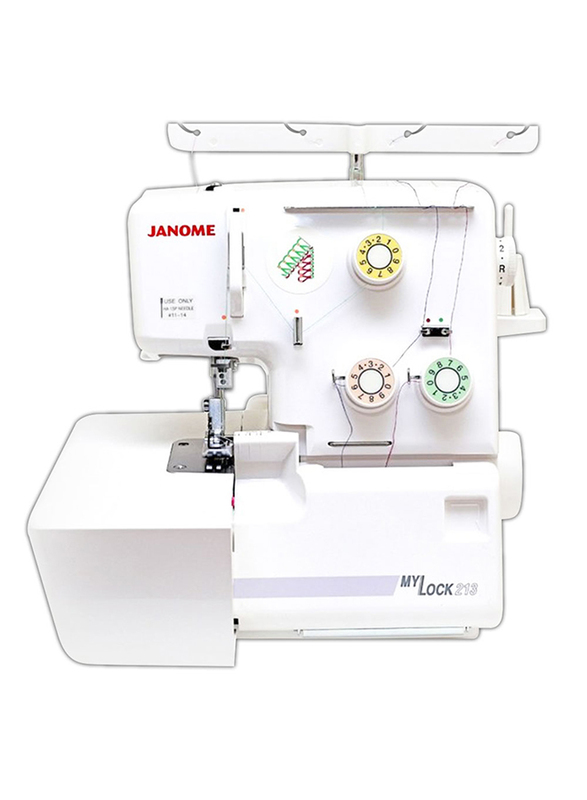 Janome MyLock 213 Overlock Sewing Machine, White