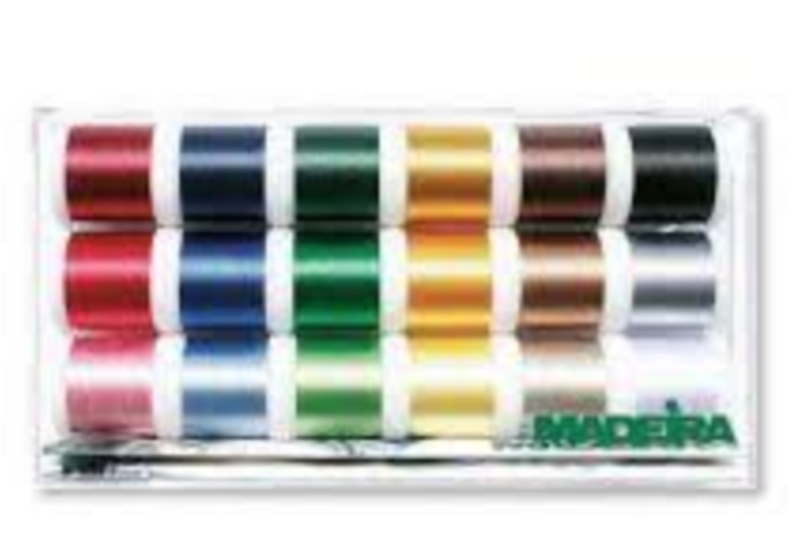 Madeira 8040 Assorted Viscose Rayon 40 Machine Embroidery Thread 200m x 18