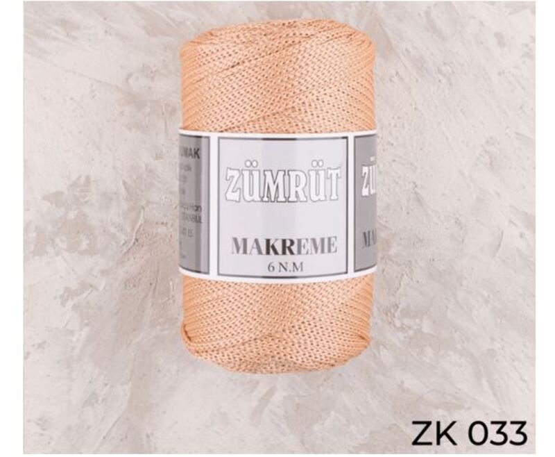 Zumrut Polyester Macrame Thread No. 6 250g, ZK 033