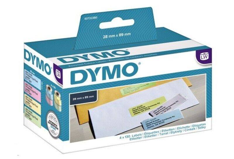 

Dymo 99011 Coloured Labels 89mm x 28mm 4 x 130