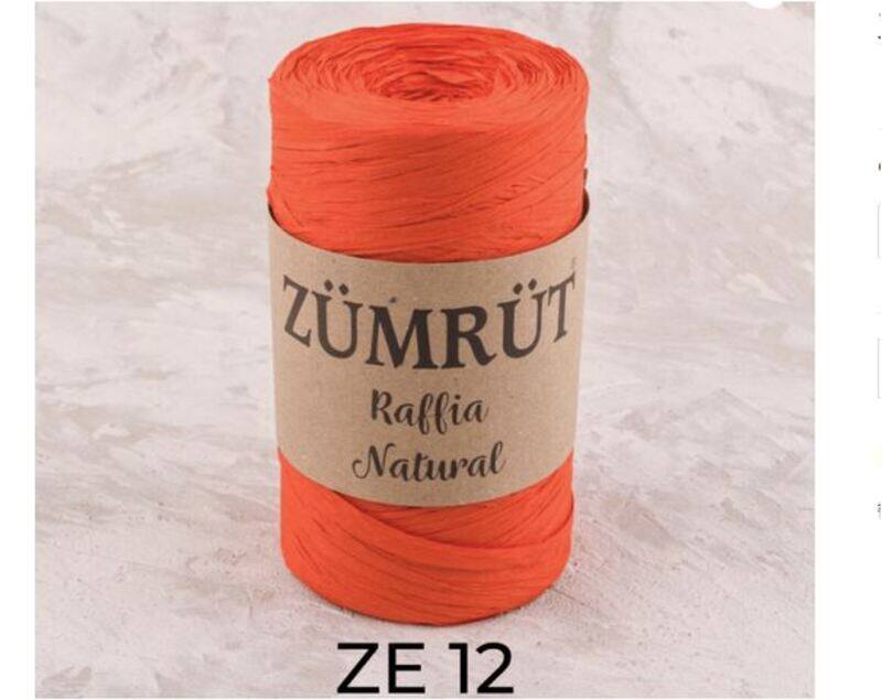 Zumrut Natural Raffia Paper Thread 150g, ZE 12