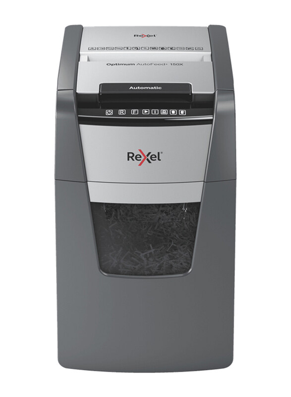 

Rexel Optimum Autofeed+ 150X Automatic Cross Cut Paper Shredder Machine, Black