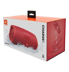 JBL Charge 5 Portable Waterproof Speaker with Powerbank, Red