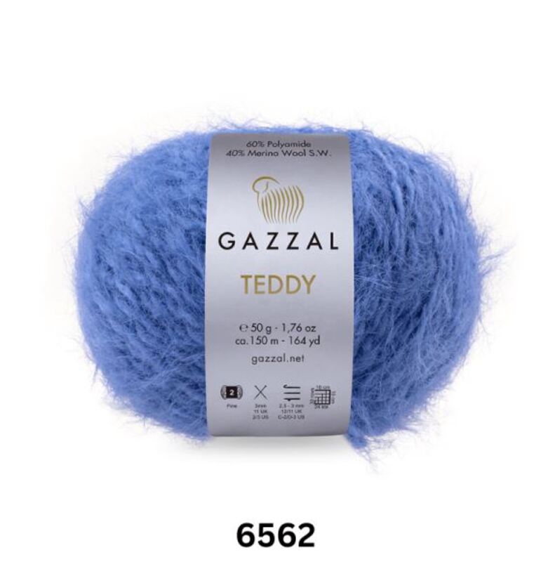 Gazzal Teddy Yarn 50g, G 6562