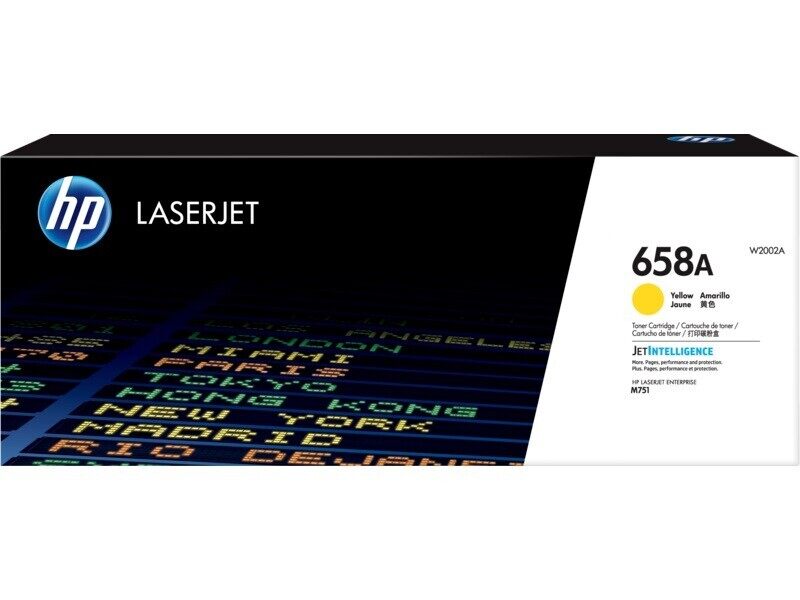 

HP 658A Yellow Toner Cartridge (W2002A)