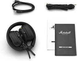 Marshall Major IV Foldable Bluetooth Headphones, Black