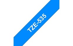 Brother TZe-535 12mm White on Blue Laminated Tapes