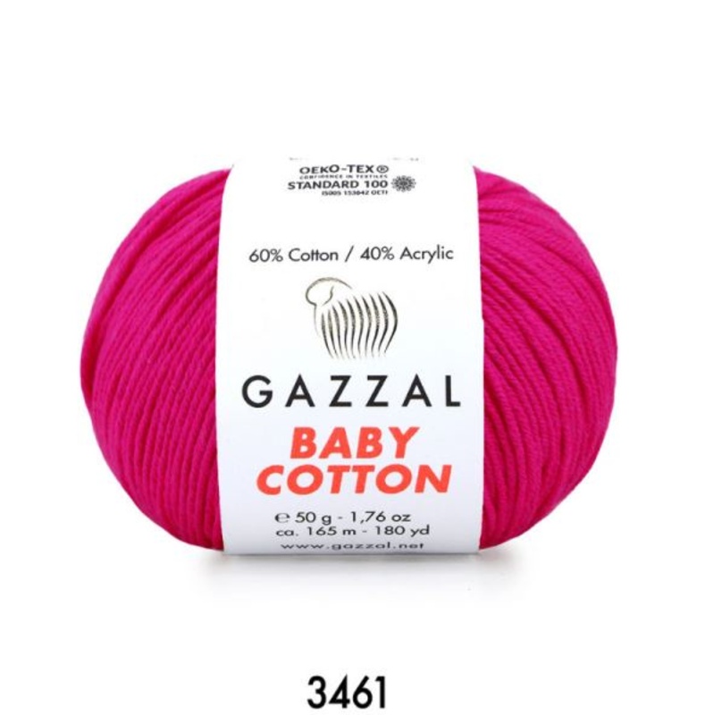 Gazzal Baby Cotton Yarn 50g,3461