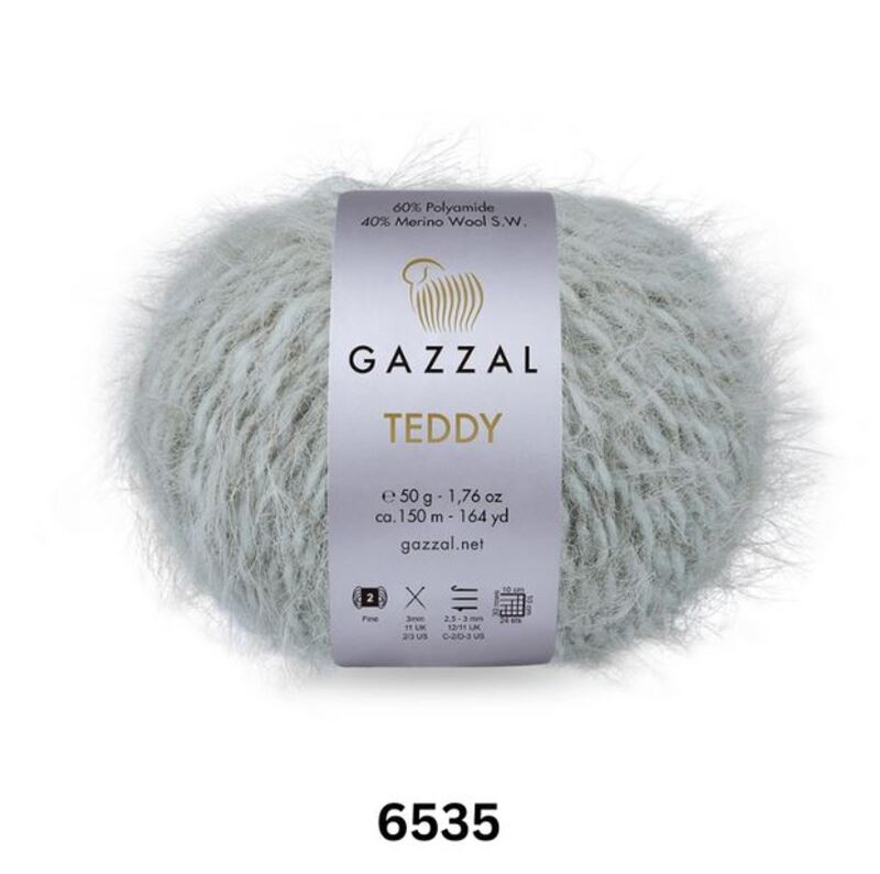 Gazzal Teddy Yarn 50g, G 6535