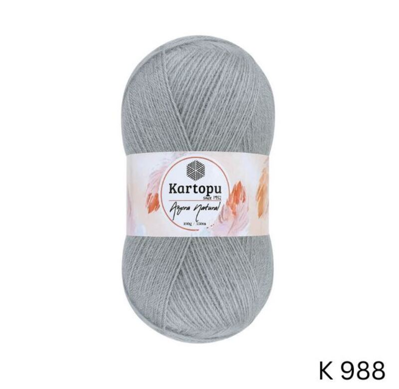Kartopu Angora Natural Yarn 100g, K988