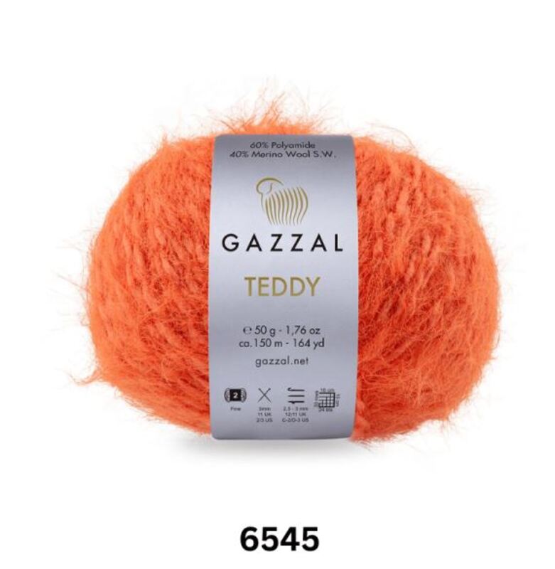 Gazzal Teddy Yarn 50g, G 6545