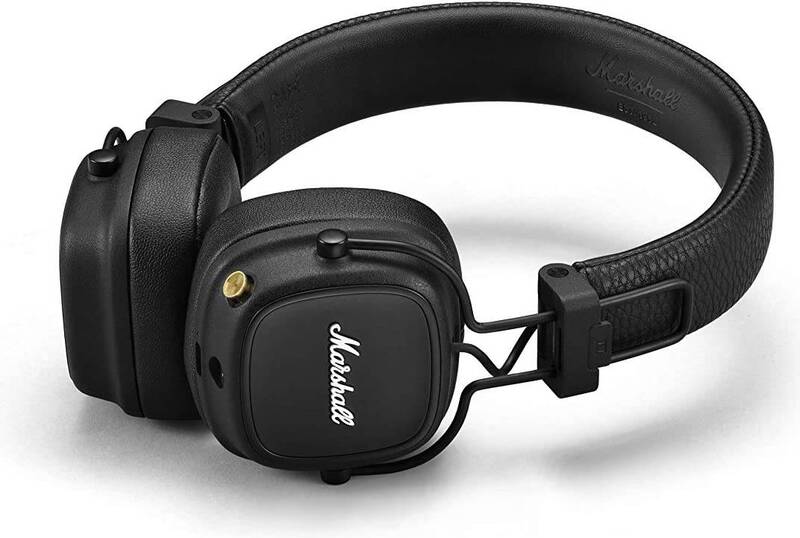 Marshall Major IV Foldable Bluetooth Headphones, Black